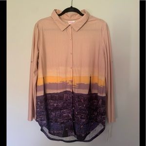 NWT LuLaRoe Valentina Blouse Sz L